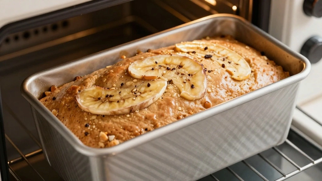 Banana Walnut Cake (Soft & Nutty) - Step 8: Pour and Bake 1