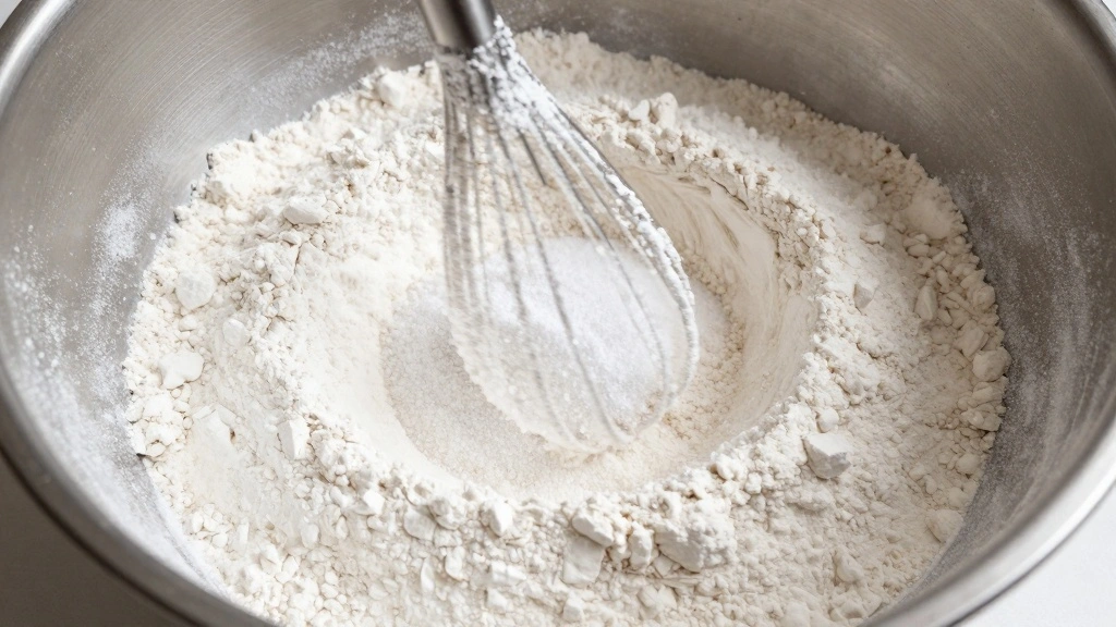 Easy Banana Pancakes (Quick Breakfast Recipe) - Step 2: Mix Dry Ingredients 1