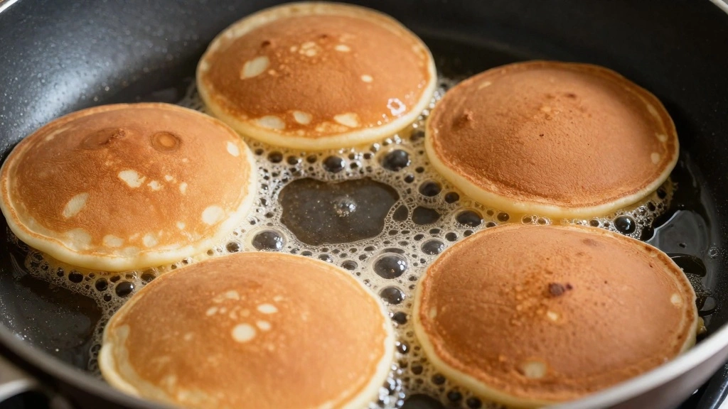 Easy Banana Pancakes (Quick Breakfast Recipe) - Step 6: Cook Pancakes 1