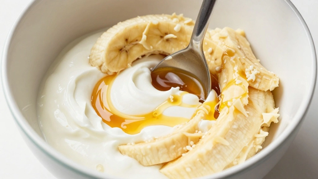 Healthy Banana Bread with Greek Yogurt - Step 4: Combine Wet Ingredients 1