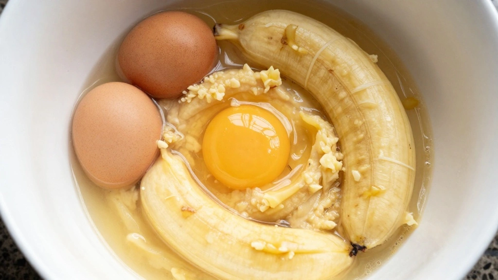 Healthy Banana Pancakes (No Refined Sugar) - Step 3: Combine Wet Ingredients 1