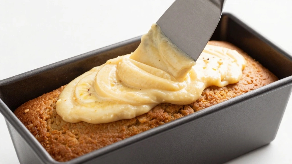 Healthy Chocolate Chip Banana Bread (No Refined Sugar) - Step 8: Pour Batter into Pan 1