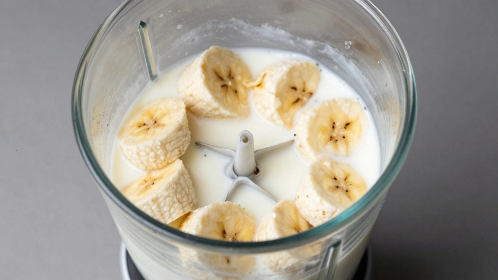 High-Protein Banana Pudding (Healthy Dessert) - Step 2: Blend the Pudding Base 1