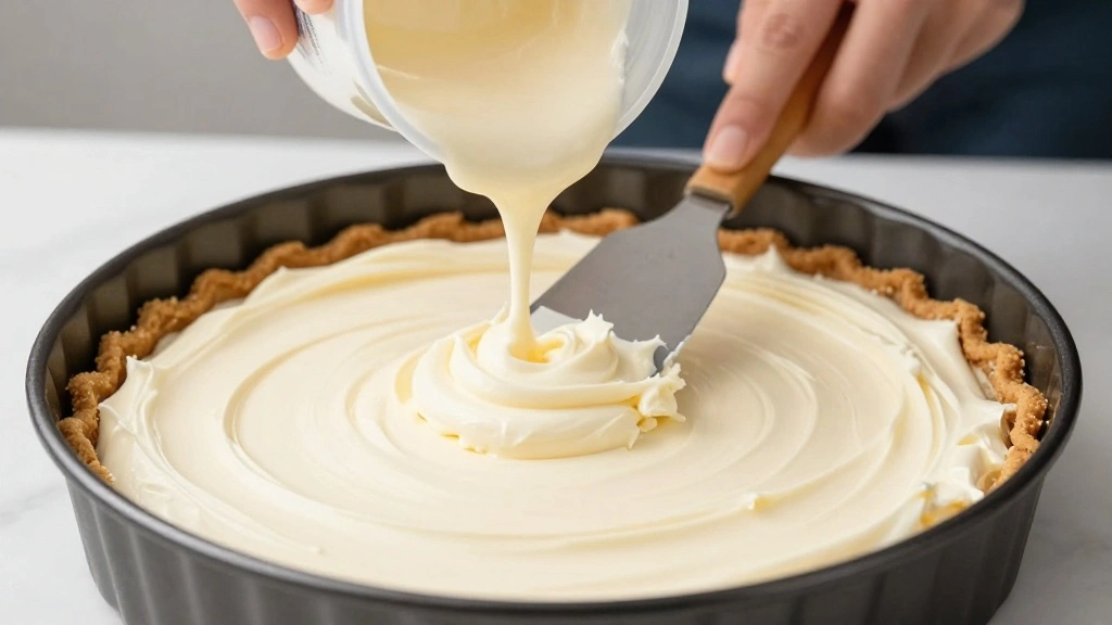 No-Bake Banana Pudding Cheesecake (Easy Dessert) - Step 6: Assemble the Cheesecake 1