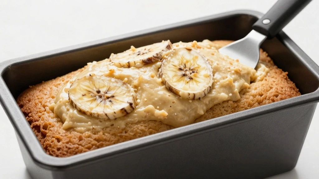 Protein Banana Bread Recipe (High-Protein Snack) - Step 6: Pour Batter into Loaf Pan 1