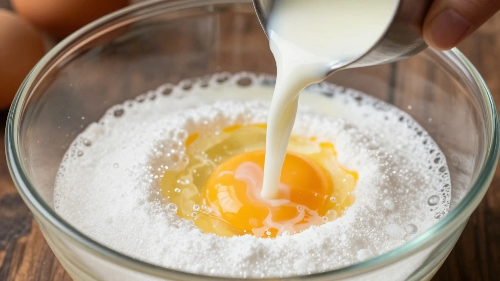Strawberry Banana Pudding (Fresh & Creamy) - Step 4: Temper Egg Yolks 1
