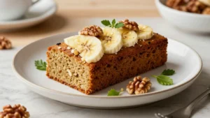 Banana Walnut Cake (Soft & Nutty)