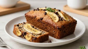 Moist Chocolate Chip Banana Bread (Bakery-Style)