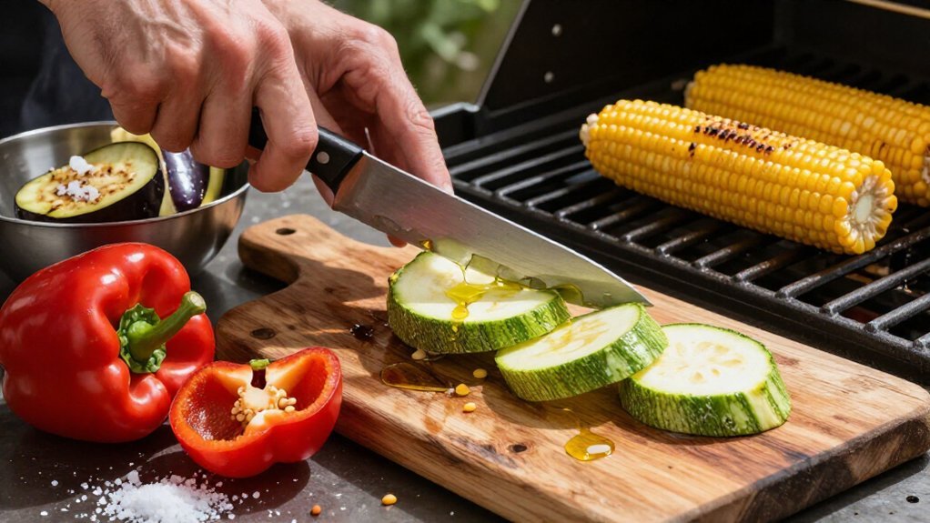 cut salt par cook vegetablesouez