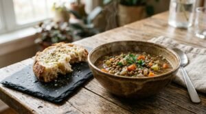 lentil soup calorie count