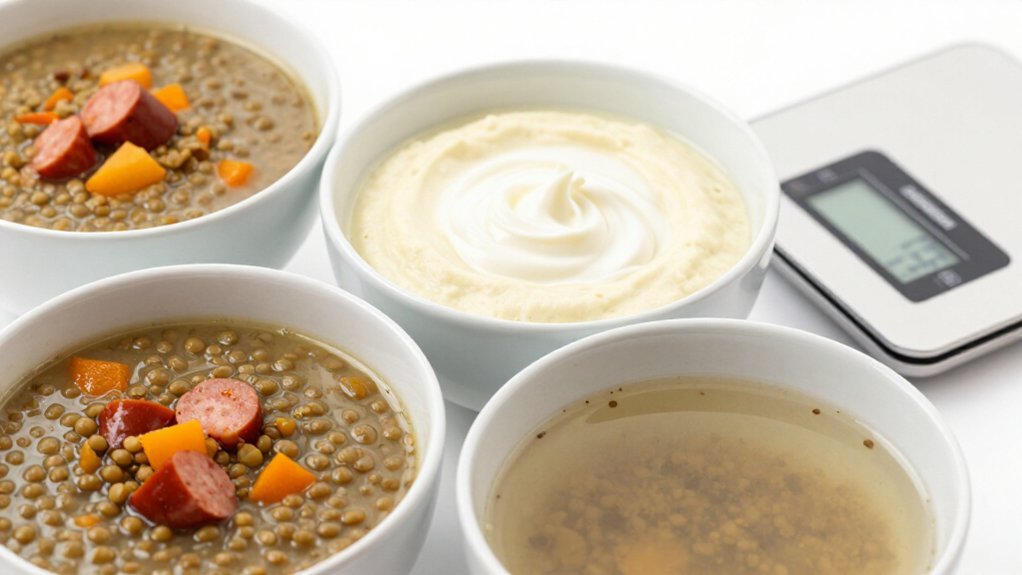 lentil soup calorie variability factors