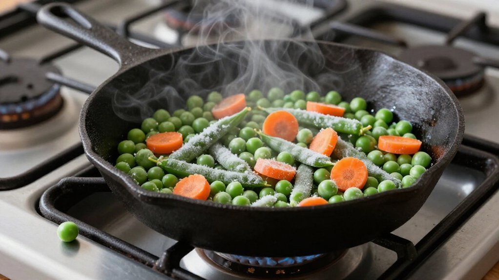 preheat pan for browning