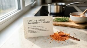red lentils cooking time 15 minutes