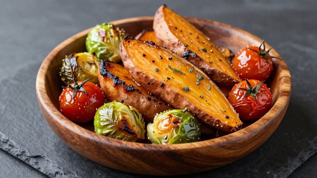 roasted vegetables elevate lentil soup