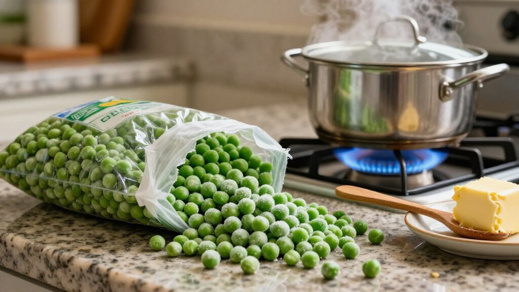 steam quickly snap peas