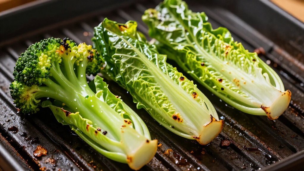 three techniques for grilled greens